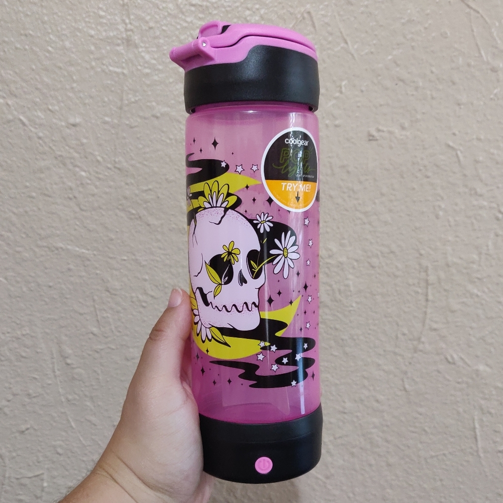 Coolgear Skull Pop Light Bottle - 24 oz